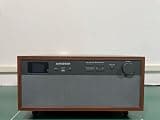 AURIDEON MC-279 Wooden Shell Music System with FM Radio, 3-Speed Turntable Auto Stop, CD-MP3 Player, USB Play & Record, Cassettle Player (Walnut)