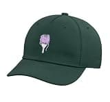 Mens Women Light Purple Spaghetti Fork Light Purple Graphic Adjustable Printed Baseball Hat, Dark Green