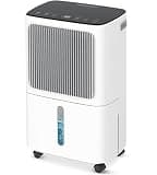 Dehumidifiers for Home with Drain Hose, VEAGASO Dehumidifier for Basement, Bathroom, Bedroom, Three Mode, Intelligent Humidity Control, Dry Clothe, 24HR Tim