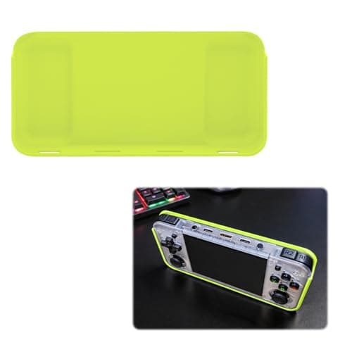 Protective Case Compatible with ANBERNIC RG35XX H Handheld Console, Ergonomic Grip Shell, Lightweight Scratch-Resistant Cover for Retro Gaming (Green)