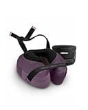 Cabeau Slim TNE-S3 Deluxe Luxury Travel Neck Pillow for Airplanes with Patented Seat Strap and Head Hold Technology (Plum)