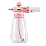 Foam Cannon Attachment Compatible with Pressure Washer Car Wash Systems(Pink)