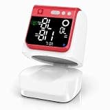 Automatic Electronic Blood Pressure Monitor, 22-40 CM Blood Pressure Cuff, 3 Users*199 Memories, Arm Blood Pressure Monitors for Home Use, Backlit Large LED Screen, BP Monitor (White Red)