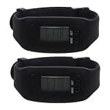 FENICAL 2pcs Fitness Tracker Watch for Men and Women, Lightweight Silicone Pedometer Wristbands with Step Counting and Calorie Burning Features, for Outdoor Activities and Workouts