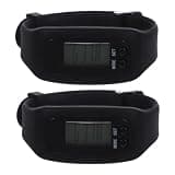 FENICAL 2pcs Fitness Tracker Watch for Men and Women, Lightweight Silicone Pedometer Wristbands with Step Counting and Calorie Burning Features, for Outdoor Activities and Workouts