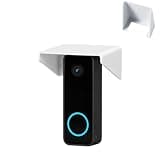 Case for Tapo 2K+ Smart Video Doorbell, Weatherproof Doorbell Rain Cover, PP Material Outdoor Protective Case, Anti-Rain Snow Shield, Wall Mounted Doorbell Cover,White,1 Pack.