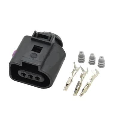 Car Connector 3 Pin 1J0973803 1J0973703 3D0973703 Car Temperature Speed se/n*/SOR Plug Auto Socket for 1717888-1 1813271-1(Dark Grey)