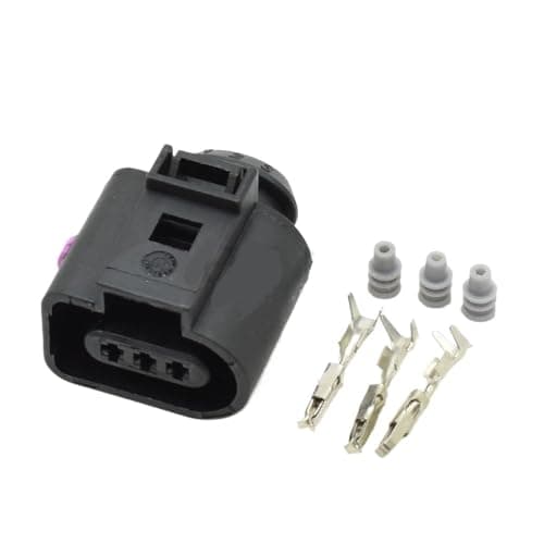 Car Connector 3 Pin 1J0973803 1J0973703 3D0973703 Car Temperature Speed se/n*/SOR Plug Auto Socket for 1717888-1 1813271-1(Dark Grey)