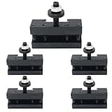 EATAKWARD 250-201 Quick Change Turning & Facing Lathe Tool Post Holder for BXA Tool Posts 250-200 or 250-222 (5 PCS)