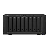 Synology DiskStation DS1821+ NAS Server with Ryzen 2.2GHz CPU, 32GB Memory, 80TB HDD Storage, 1TB M.2 NVMe SSD, 4 x 1GbE LAN Ports, DSM Operating System