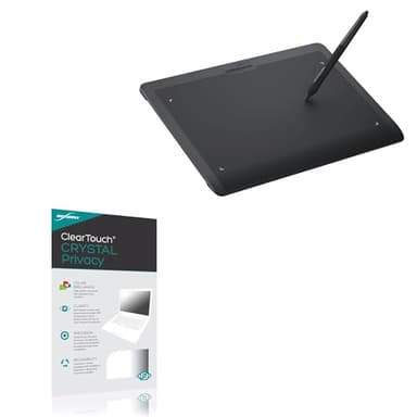 BoxWave Screen Protector Compatible with Xencelabs Pen Tablet (Medium) - ClearTouch Crystal Privacy (2-Pack), Privacy Screen Protector Flexible Film Clear