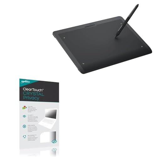 BoxWave Screen Protector Compatible with Xencelabs Pen Tablet (Medium) - ClearTouch Crystal Privacy (2-Pack), Privacy Screen Protector Flexible Film Clear