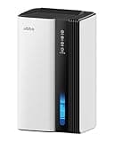 UBBO 95oz Dehumidifiers for Home, 1000 Sq.Ft Dehumidifier with Drain Hose - Auto Shut Off, Timer, Sleep Mode & Drain Hose - 7 Color Light for Bedroom, Bathroom, RV - White