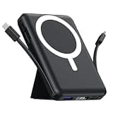 Azmuth for MagSafe Portable Charger, 10000mAh Magnetic Power Bank with 20W PD USB-C Fast Charging LED Display for MagSafe Battery Pack, Magnetic Travel Charger for iPhone 17/16/15/14/13/12 Series