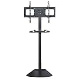 TV Stand Universal Bracket with Mount Height Adjustable for 32 to 70 Inch LCD Led Plasma Flat Screen, Black