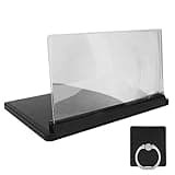 Portable 12in Phone Screen Amplifier, Telescopic Mobile Phone Screen Magnifier with HD Acrylic Lens and Folding Bracket for Clear Viewing, No Battery Needed