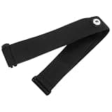 SEWACC Adjustable Black Nylon Monitor Chest Strap with Sensor for Running and Workout, Stretchable and Sleek Design