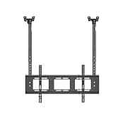 UIYTJRT TV Ceiling Mount Adjustable Bracket - Ceiling TV Mount, Suitable for 55-86 Inch Large LED Screens, Double Bar Adjustable Tilt TV Bracket, 800x400mm Ceiling TV Mount,