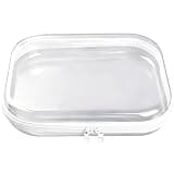 Ajmyonsp Hard Shell Zipper Case, Travel Containers for Toiletries, Plastic Zipper Case Makeup Bag, Diaper Bag Organizer Pouches, Essentials Organization for Office Home Storage, Large 1Pcs