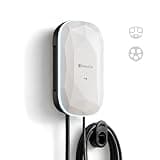 RIPPLEON Level 2 EV Charger - Dual Plug Type Universal Wall Connector Hardwired 11.5Kw - Compatible for All North American EVs - 48Amps 240V Tesla Wall Charger, UL, FCC Lunar Pearl