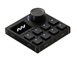 Intech Studio Grid VSN1 Left Screen Modular MIDI Controller – 320x240 LCD Screen, Jog Wheel & 8 Gateron Hall Effect Buttons – Programmable USB-C Macro Pad for Music Producing & VJ – Mac, PC & Linux