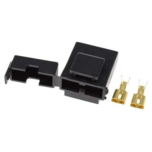 1/5/10/50Set Kit 2Pin Fuse Box BX2017 Black Connector Terminal Jacket auto Plug Socket Female Connector with Brass Terminals(5Sets)
