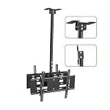 TV Stand tv Wall Mount Double Sided Ceiling TV Mount, 360° Swivel and Tilt Ceiling TV Bracket, Fits Most 37-80 Inch, Up to 165 Lbs