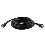 High Pressure Washer Hose, 29.5ft Pvc Rubber Pressure Washing Extension Hose Flexible Power Washer Extender for Cleaning Automobiles (2 End M22 Insert 15MM)
