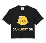Da Kükst Du I Funny Easter Eggs Children Chicken Chicks Comfort Colors Crop Top