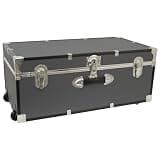Seward Explorer Trunk with Wheels & Lock, Gray, 30-Inch