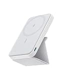 Anker 622 Magnetic Battery (MagGo), 5,000mAh Foldable Magnetic Wireless Portable Charger with Stand and USB-C Port (On the Side), Magsafe-Compatible for iPhone 16/15/14/13 Series