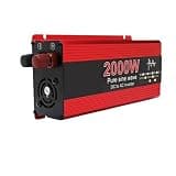 EHSOLZXBE Inverter DC12v/24v to AC 110/220v Pure Sine Wave 1000W 2000W 2200W 3000W Portable Auto Converter Car Inverter(2000W,12V,110V)