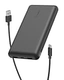 Belkin Portable Charger, USB-C Power Bank 20000 mAh w/ 2 USB-A Ports, 15W w/ Type-A to Type-C Cable - iPhone 17, Air, Pro, Pro Max, AirPods, Apple Watch, Samsung Galaxy S26, Google Pixel 10 - Black