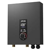 APUS 18kW Tankless Water Heater Electric, 240V Instant On Demand Hot Water Heater, Up to 4.4 GPM with LED Display
