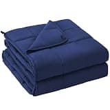 yescool Weighted Blanket for Adults (20 lbs, 60” x 80”, Blue) Cooling Heavy Blanket for Sleeping Perfect for 190-210 lbs, Queen Size Breathable Blanket with Premium Glass Bead, Machine Washable