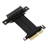 SENECESLI Gen 4 GPU Graphics Card Extension Cable, Flexible 90 Degree High Speed Female Connection PCIe 4.0 X4 Riser Cable Spared 8 GB/s for SSD (5cm)