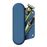 BackBlack Silicone Travel Case for Electric Shaver Nose Hair Trimmer Clipper Travel Case For Men and Women, Easy to Use and Clean, Business Trips, Gym and More (Blue)