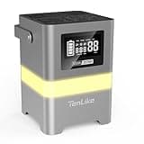 Portable Po wer Sta tion, 300W Solar Generator 257Wh with Color LED Light, PD 100W Two-Way Fast Charge, AC Outlet Pure Sine Wave, DC, USB-A/USB-C, 120V Portable Power Bank for Camping Home Outdoor Use