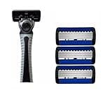 27/18/3PCS Manual Shaver Razor For Men Six Layer Blade With Head Old Style Blades Hair Unisex Beard Knife(3Pcs with 1handle)