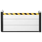 Heavy Duty Aluminum Flood Barrier,48.03x23.62 in Reusable Water Baffle Flood Protection Barrier, Unit Module Design Temporary Flood Door for Home, Garage, Basement, Shop Entrance