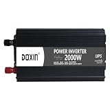 MLMKML Power Inverters 400W 800W 1500W 2000W 12/24V DC to 110/120/220/240V AC Converter for Vehicles USB Ports Car Charger Adapter with a Cigarette Lighter Ports Plug Outlet(2000W)