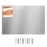 VEVOR 36" x 24" Stainless Steel Backsplash for Stove, Ultra Flat Splatter Guard, Wall Shield Range Hood Backsplash, Easy Clean Kitchen Wall Metal Panel, Pre-Drilled Holes for Easy Installation, Silver