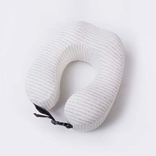 INSN Travel Pillow Memory Foam U-Shaped Neck Pillow,Foam Travel Pillow for Neck and Chin Support,for Traveling on Airplane, Bus, Train Or at Home,Gray