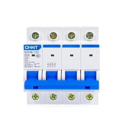 VISKEE NXHB-125 1P 2P 3P 4P Pocket Circuit Breaker (Color : 40A, Size : 2P)