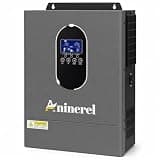 Aninerel 4200W Solar Hybrid Inverter, 24V DC to 110V AC Pure Sine Wave Inverter, Built-in 120A MPPT Solar Charge Controller, Max PV Input Voltage 500V, for 24V Lithium Battery, with WiFi Module