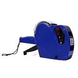 Sanpyl Handheld Price Tag with 650 Stickers and 1 Ink Roller, Portable Pricing Label Maker for Retail Store Supermarket, Quick Date Coding Machine, Blue
