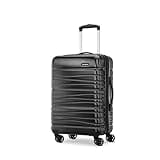 Samsonite Evolve SE Hardside Expandable Luggage with Double Spinner Wheels, Bass Black, Carry-on