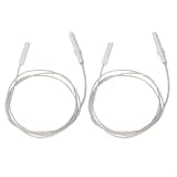Evenoonest 2PCS Gas Stove Ignition Electrode With 900Mm Wire, Ceramic Spark-Plug, 15000V High Voltage Ignitor For Range Cooker Replacement Parts(40mm)