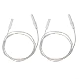 Evenoonest 2PCS Gas Stove Ignition Electrode With 900Mm Wire, Ceramic Spark-Plug, 15000V High Voltage Ignitor For Range Cooker Replacement Parts(40mm)