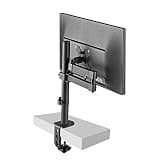 UWYTGF Monitor Mount,Fully Adjustable Monitor Arm with Clamp and Perforation Base,Monitor Stand Mount Fits 17-32Inch Computer Screen,Max 100X100Mm